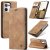 CaseMe OPPO Reno13 Wallet Magnetic Suede Leather Case Brown