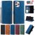 iPhone 13 Pro Max Wallet RFID Blocking Kickstand Case Blue