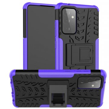 Samsung Galaxy A72 Hybrid PC + TPU Stand Case Purple