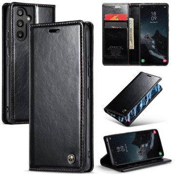 CaseMe Samsung Galaxy A34 5G Luxury Wallet Magnetic Case Black
