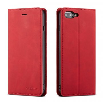 Forwenw iPhone 7 Plus/8 Plus Wallet Kickstand Magnetic Case Red