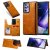 Samsung Galaxy Note 20 Ultra Luxury Leather Magnetic Card Slots Stand Cover Brown