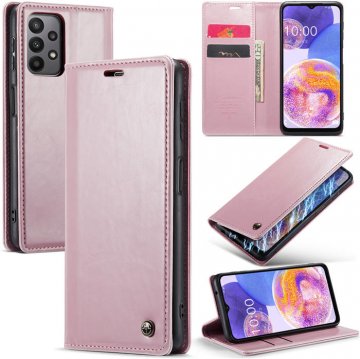 CaseMe Samsung Galaxy A23 Wallet Kickstand Magnetic Case Pink