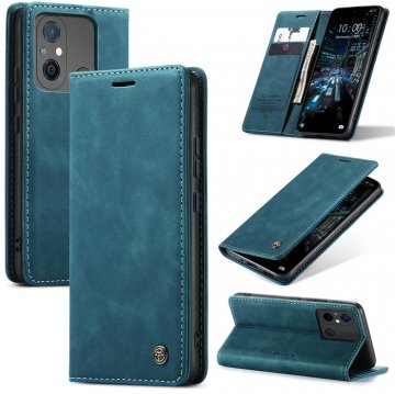 CaseMe Xiaomi Redmi 11A/12C Wallet Suede Leather Case Blue
