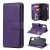 Samsung Galaxy A21S Multi-function 10 Card Slots Wallet Case Violet