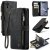 CaseMe iPhone XR Wallet Kickstand Retro Leather Case Black