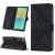 Skin-friendly Sony Xperia 10 V Wallet Stand Case with Wrist Strap Black