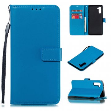 Samsung Galaxy Note 10 Wallet Kickstand Magnetic Case Sky Blue