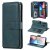 Samsung Galaxy A20/A30 Multi-function 10 Card Slots Wallet Case Dark Green