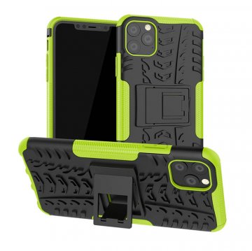 Hybrid Rugged iPhone 11 Pro Max Kickstand Shockproof Case Green
