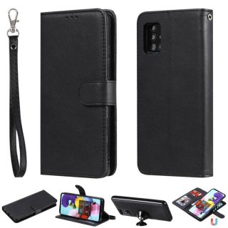 Samsung Galaxy A51 5G Wallet Detachable 2 in 1 Stand Case Black