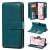 Samsung Galaxy Note 10 Multi-function 10 Card Slots Wallet Case Dark Green