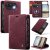 CaseMe iPhone Duo Detachable Magnetic Wallet Case with N52 Magnets, RFID Blocking & Wireless Charging Red