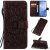 Xiaomi Mi 10/Mi 10 Pro Embossed Sunflower Wallet Stand Case Brown