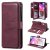 Samsung Galaxy A70 Multi-function 10 Card Slots Wallet Case Claret