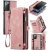 CaseMe Samsung Galaxy Note 20 Wallet Case with Wrist Strap Pink