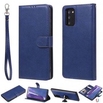 Samsung Galaxy Note 20 Wallet Detachable 2 in 1 Case Blue