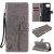 Motorola Moto G 5G Plus Embossed Tree Cat Butterfly Wallet Stand Case Gray