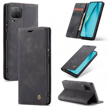 CaseMe Huawei P40 Lite Wallet Stand Magnetic Flip Case Black