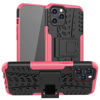 iPhone 12/12 Pro Hybrid Rugged PC + TPU Kickstand Case Rose