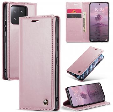 CaseMe Xiaomi 13 Wallet Magnetic Luxury Leather Case Pink