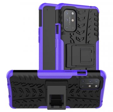 OnePlus 8T Hybrid Rugged PC + TPU Kickstand Case Purple
