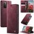 CaseMe Samsung Galaxy S20 Magnetic Wallet Case with RFID Blocking Red