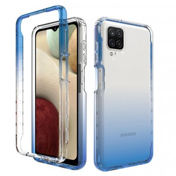Samsung Galaxy A12 5G Shockproof Clear Gradient Cover Blue