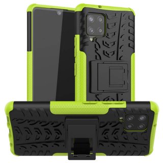 Samsung Galaxy A42 5G Hybrid Rugged PC + TPU Kickstand Case Green