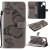 OPPO Realme C15 Embossed Butterfly Wallet Magnetic Stand Case Gray