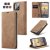 CaseMe iPhone 14 Pro Max Wallet Kickstand Magnetic Case Brown