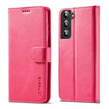 LC.IMEEKE Samsung Galaxy S22 Wallet Magnetic Stand Case Rose