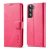LC.IMEEKE Samsung Galaxy S22 Wallet Magnetic Stand Case Rose