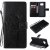 Xiaomi Poco X3 NFC Embossed Tree Cat Butterfly Wallet Stand Case Black