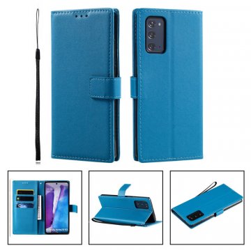 Samsung Galaxy Note 20 Wallet Kickstand Magnetic Case Sky Blue