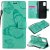 OnePlus 8T Embossed Butterfly Wallet Magnetic Stand Case Green