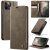 CaseMe iPhone 11 Pro Max Magnetic Wallet Case with RFID Blocking Coffee