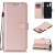 Samsung Galaxy A30 Wallet Kickstand Magnetic Leather Case Rose Gold