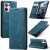 CaseMe OPPO Reno13 Pro Wallet Magnetic Suede Leather Case Blue