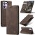 CaseMe OPPO Reno13 Pro Wallet Magnetic Suede Leather Case Coffee