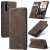 CaseMe Samsung Galaxy A17 Wallet Magnetic Suede Leather Case Coffee