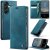 CaseMe Samsung Galaxy A37 Magnetic Wallet Case with RFID Blocking Blue