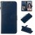 Huawei P30 Lite Wallet Stand Magnetic PU Leather Case Blue