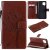 Samsung Galaxy A42 5G Embossed Tree Cat Butterfly Wallet Stand Case Brown