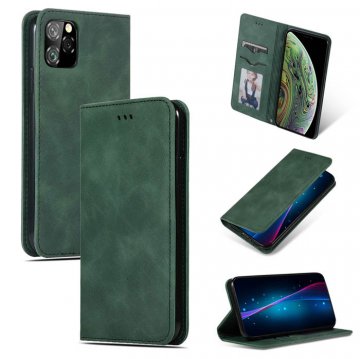 iPhone 11 Pro Max Magnetic Flip Wallet Stand Case Green