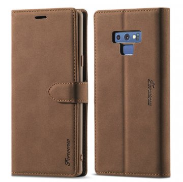 Forwenw Samsung Galaxy Note 9 Wallet Magnetic Kickstand Case Brown