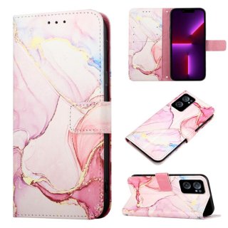 Marble Pattern OnePlus Nord CE 2 5G Wallet Stand Case Rose Gold