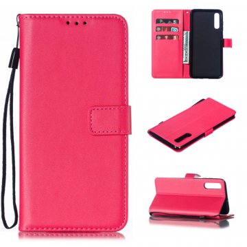 Samsung Galaxy A70 Wallet Kickstand Magnetic Leather Case Rose