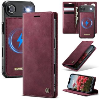 CaseMe iPhone Air 2-in-1 Magnetic Wallet Case – Wireless Charging & RFID Blocking Red