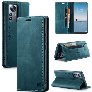 Autspace Xiaomi 12 Lite RFID Blocking Wallet Case Blue